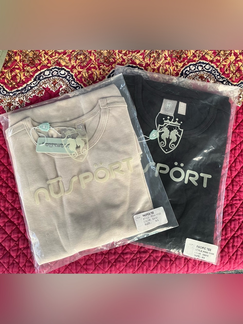 Nu-SPORT Pacifica TEE one in Sand one in Black